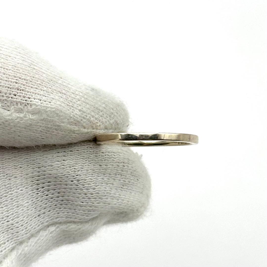 【良品】K10 ピンキーリング 猫耳 ダイヤモンド0.01ct キャット 指輪