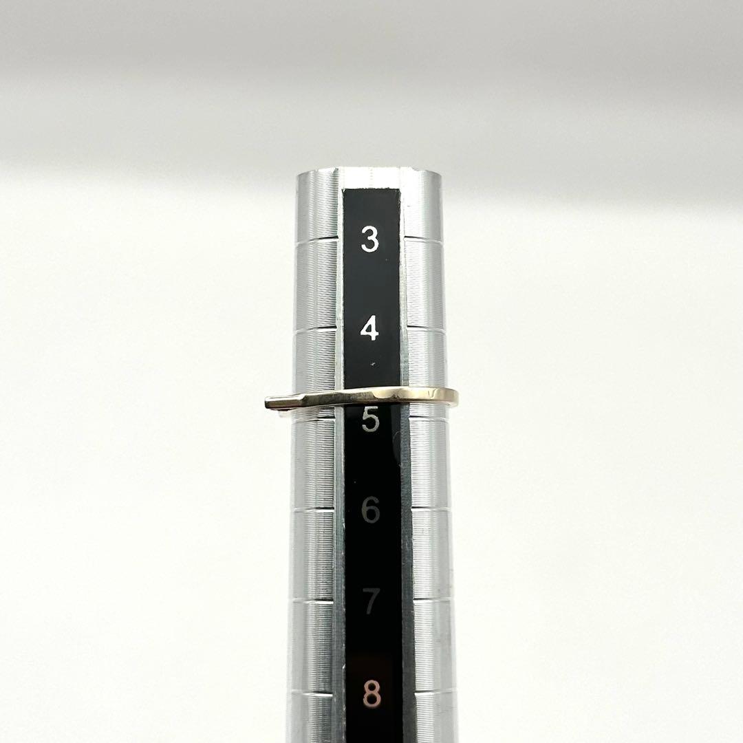 【良品】K10 ピンキーリング 猫耳 ダイヤモンド0.01ct キャット 指輪
