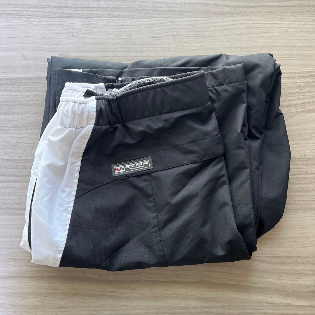 新品 ミズノ ウインドブレーカー上下　XO 　灰/黒 A60WS-65003