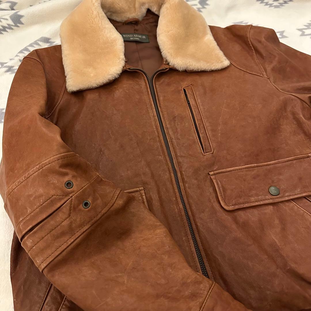 【美品】G-1タイプ　レザージャケットWIND ARMOR