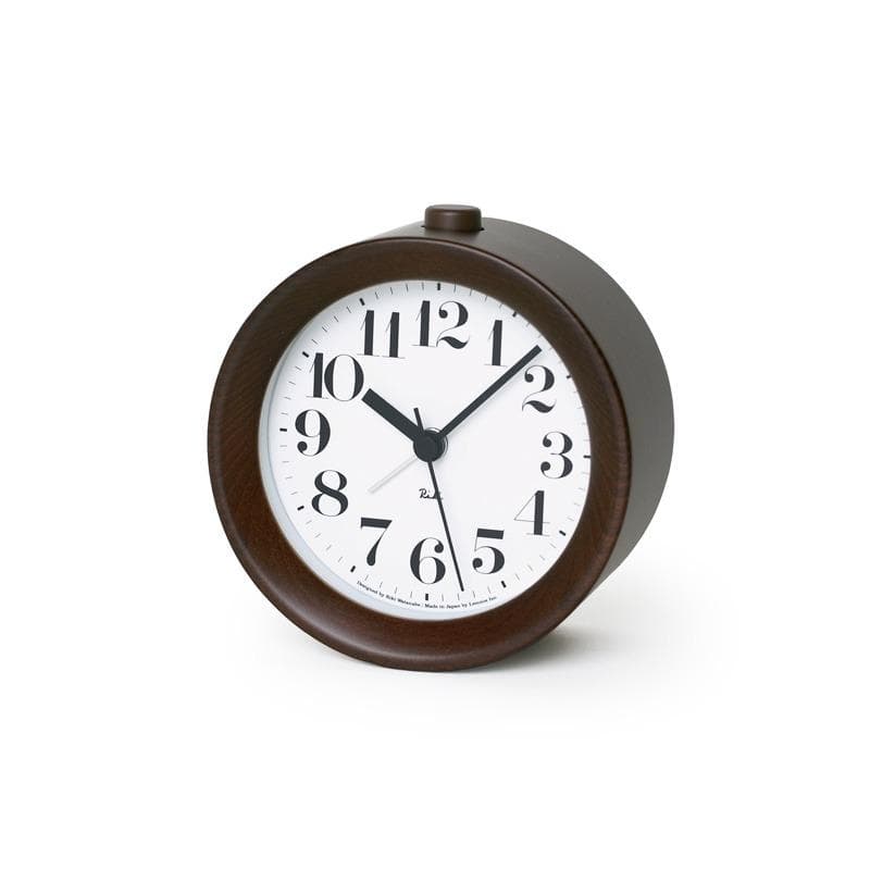 【新品・未使用】Lemnos RIKI アラームクロック WR09-15 BW