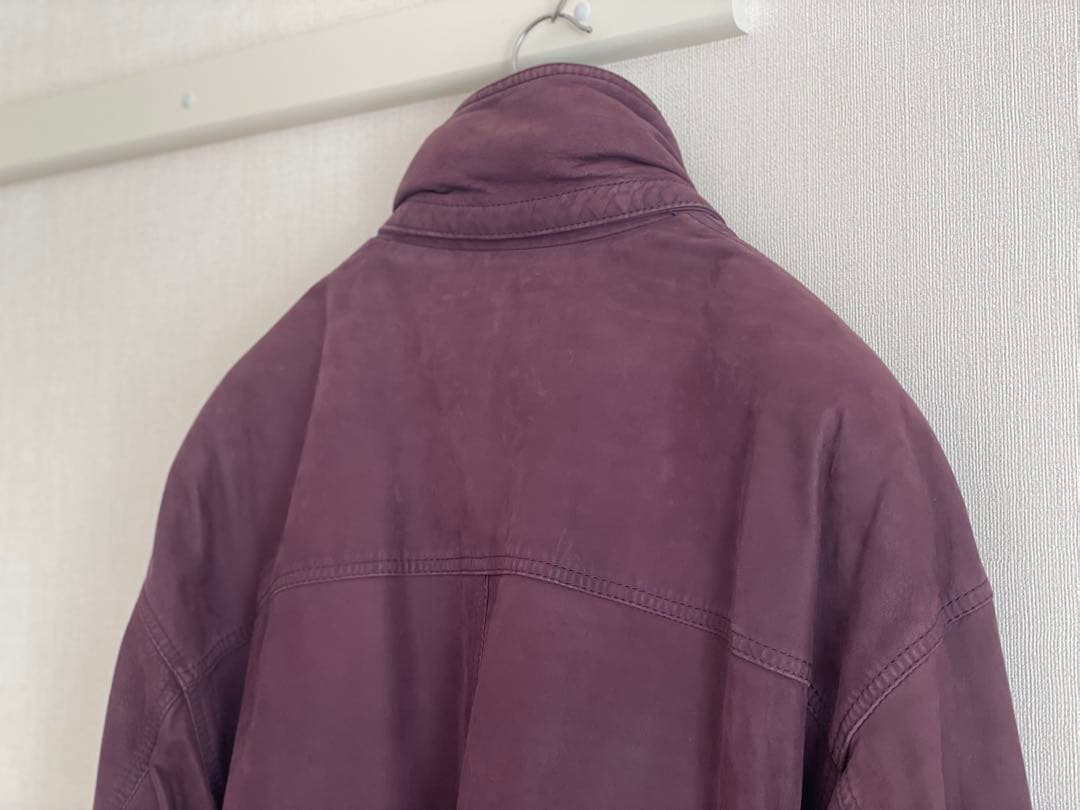 RUFFO パープル　ムートンコート