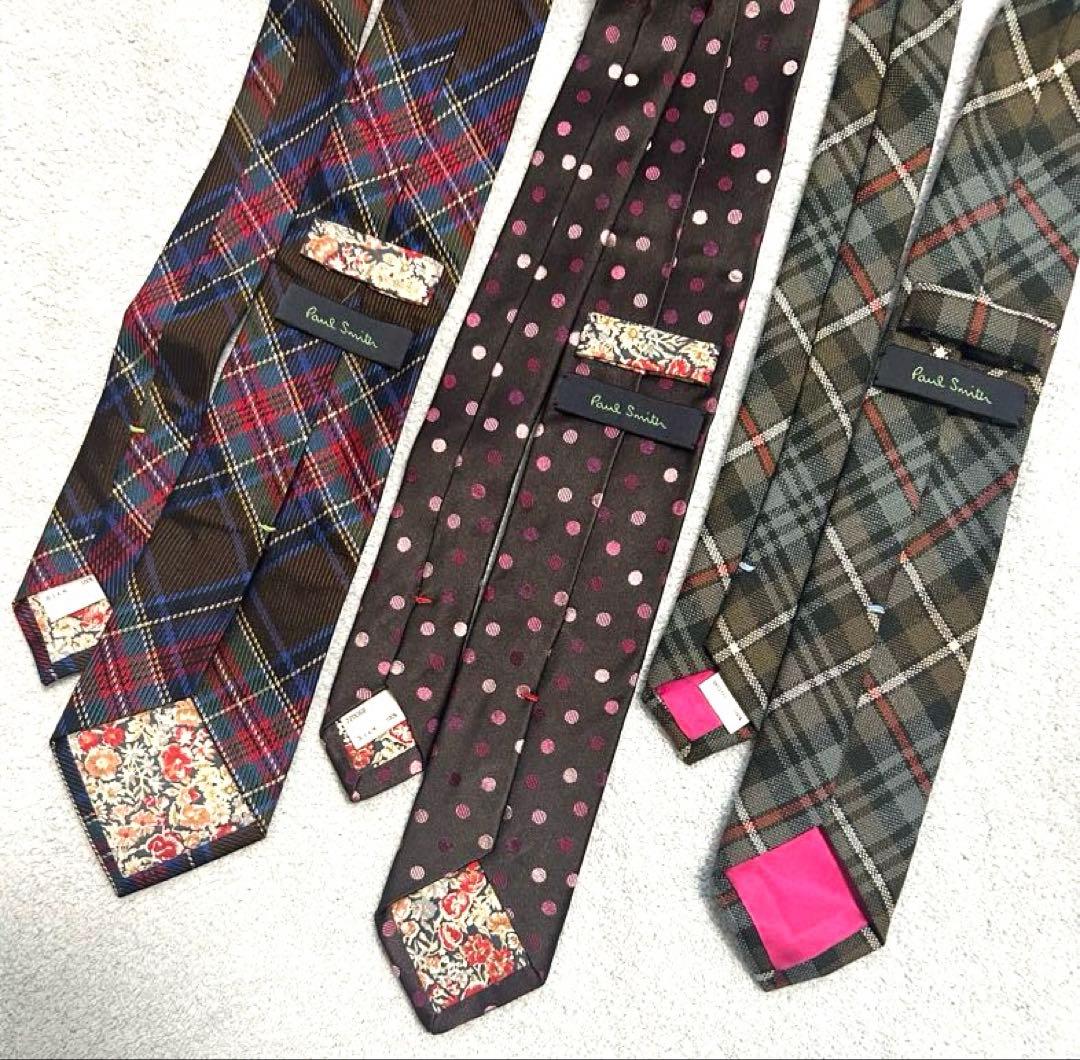 は*み様 ネクタイ　ポールスミス　Paul Smith まとめ売り　3点セット