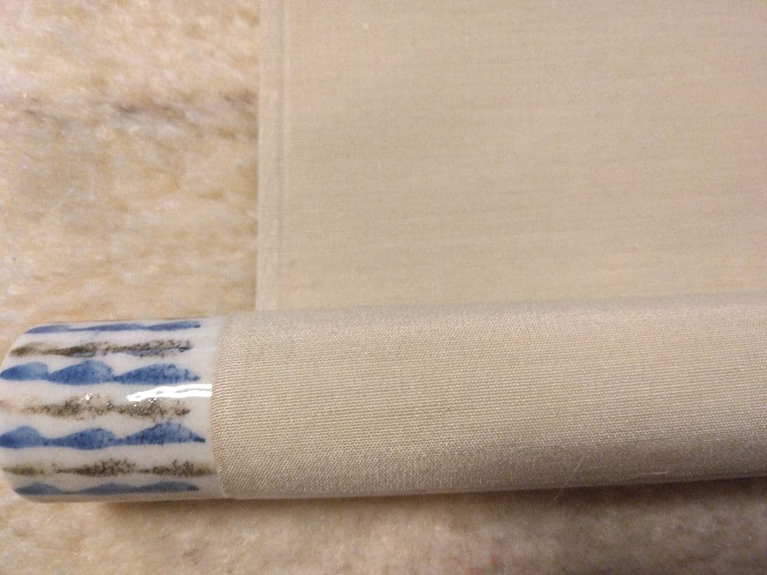 刺繍 源氏絵巻掛け軸