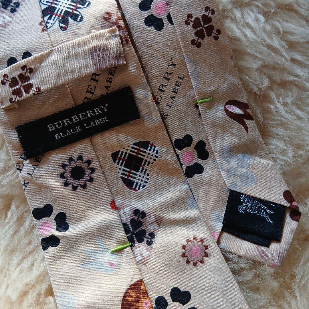 ☆BURBERRY BLACKLABEL モノグラム　ネクタイ☆ベージュ