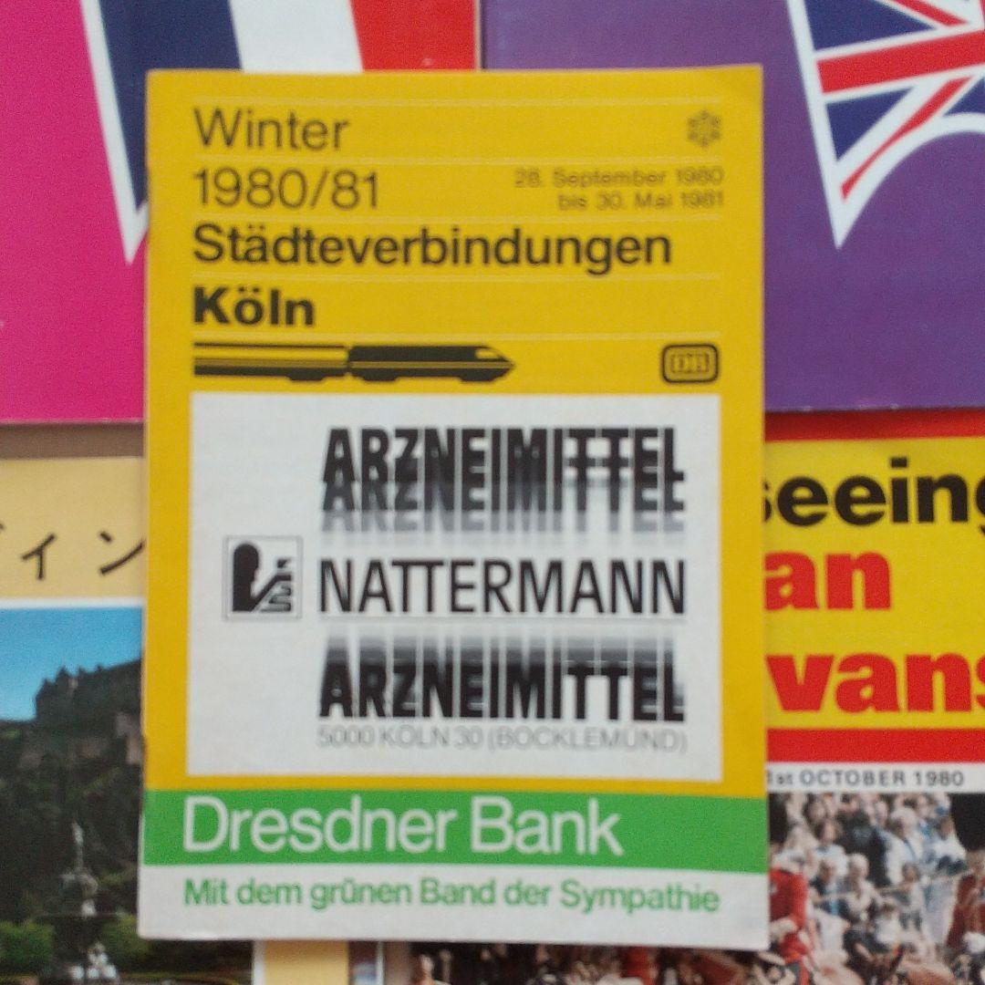 1980年ヨーロッパの地図、観光案内ガイド