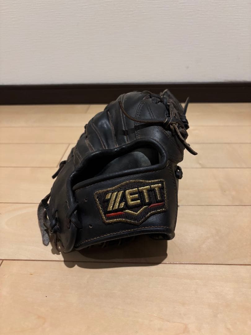 [値下げ中] ZETT プロステイタス　黒 硬式グローブ外野手用