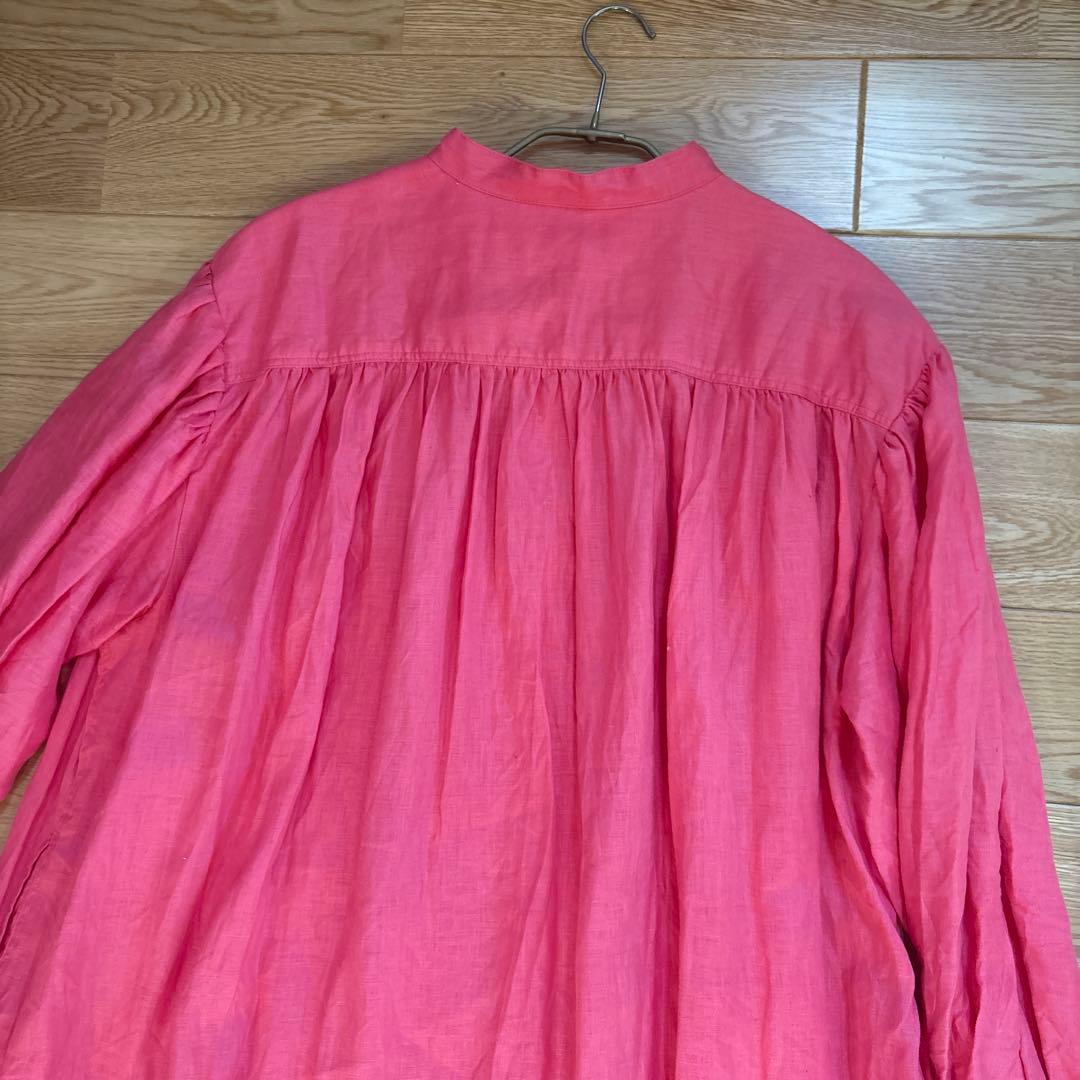★新品★イチアンティークス★ピンク スタンドカラーワンピース★