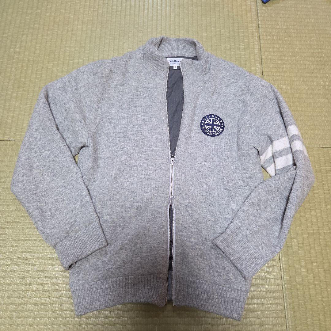 Jack Bunny サイズ6 ドライバーズニット グレー パーリーゲイツ