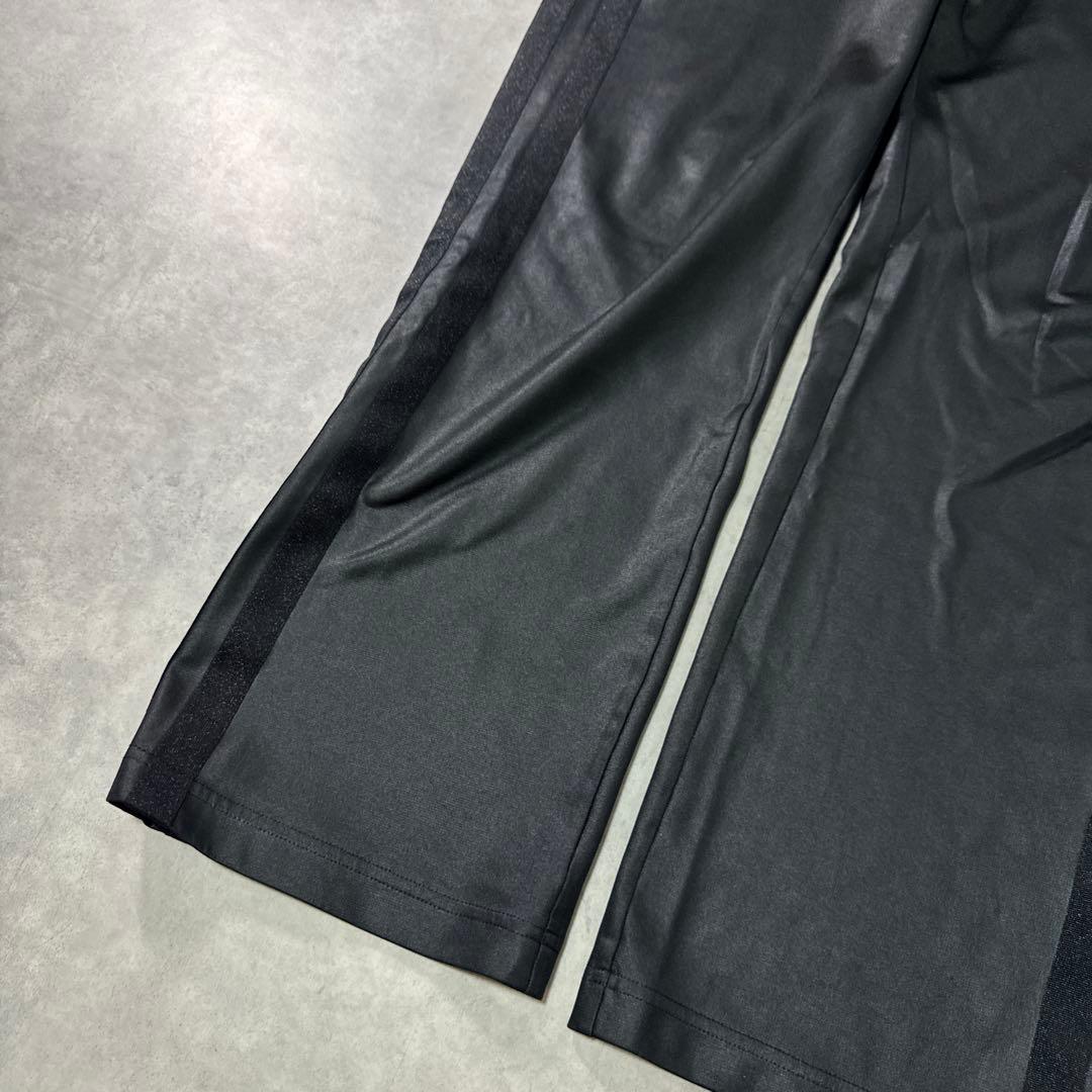 adidas 00s トラックパンツ ジャージ 下 ストレート 光沢 ブラック