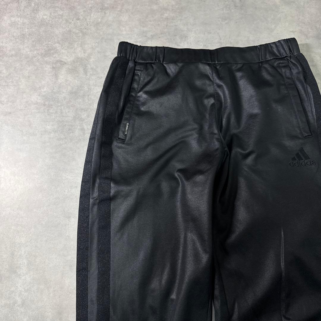 adidas 00s トラックパンツ ジャージ 下 ストレート 光沢 ブラック