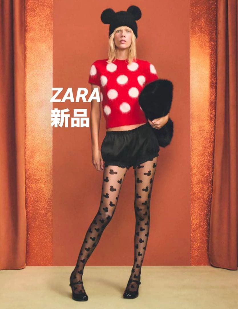 【完売品】ZARA ミッキーマウス耳付きニット帽 HARRY LAMBERT