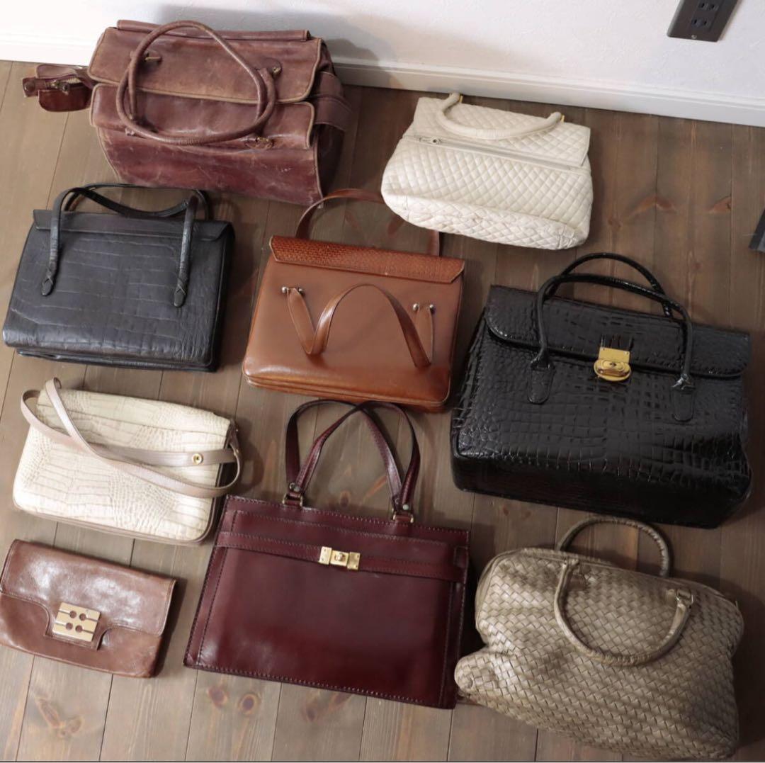 エルメス マイケルコース ニナリッチHermes ハンドバッグ クロコ型押し