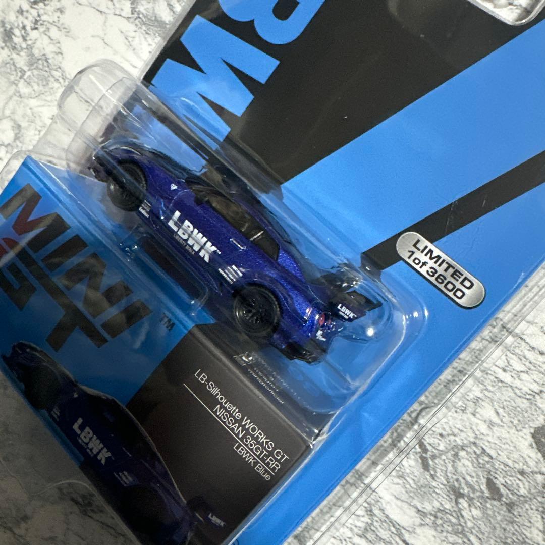 ミニGT LB-SILHOUETTE NISSAN 35GT-RR BLUE