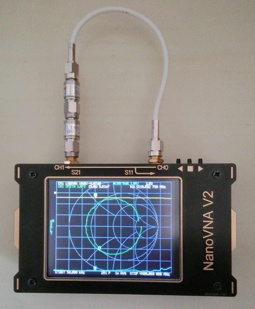 NanoVNA V2 ベクトルネットワークアナライザー　(3.2インチ版)