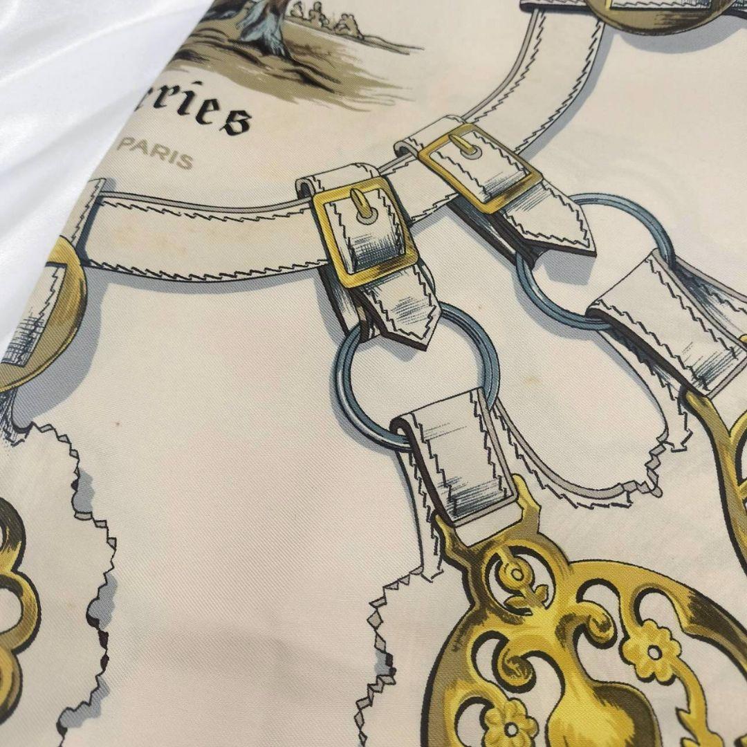 203 HERMES エルメス ホース カレ90 スカーフ