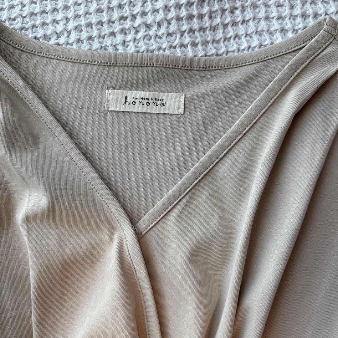 honono ひんやりTシャツワンピース　ベージュ　M