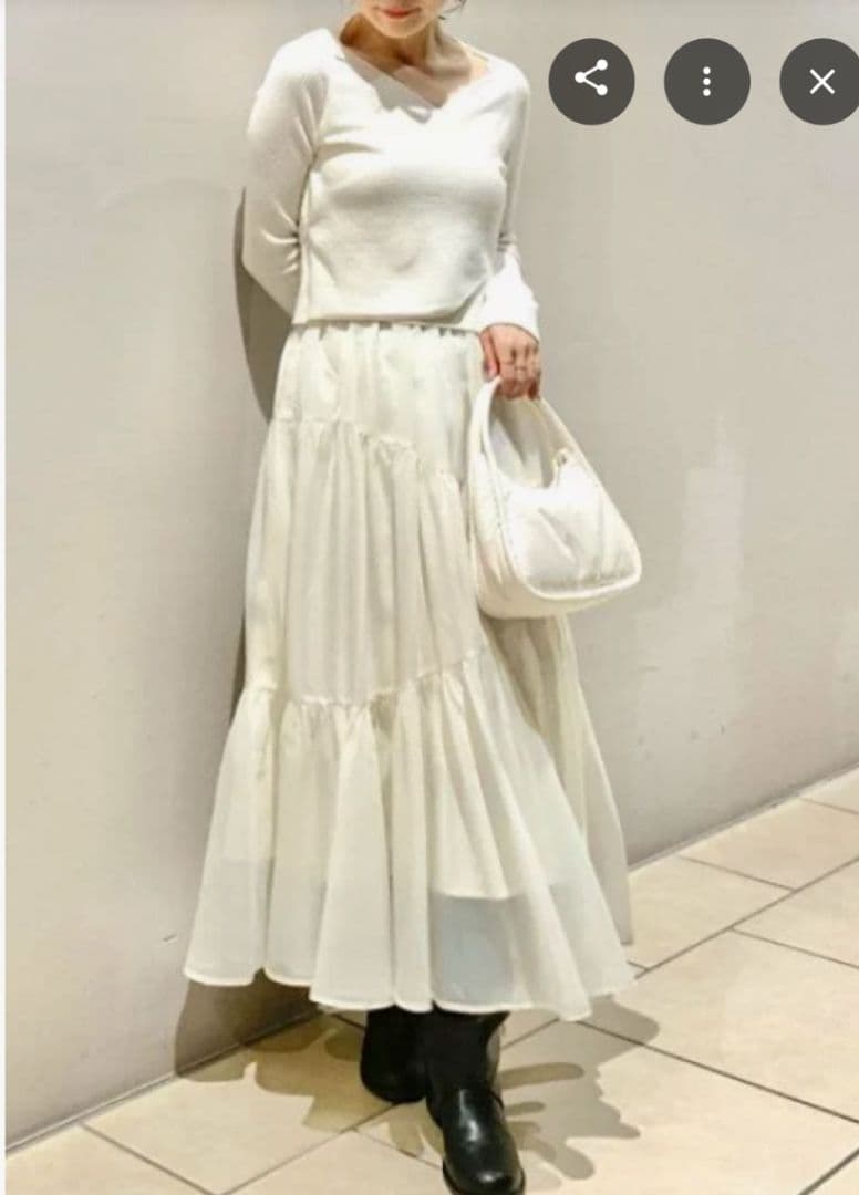 新品未使用✨️フレイアイディー　ニットカシュクールドッキングワンピース1タグ付