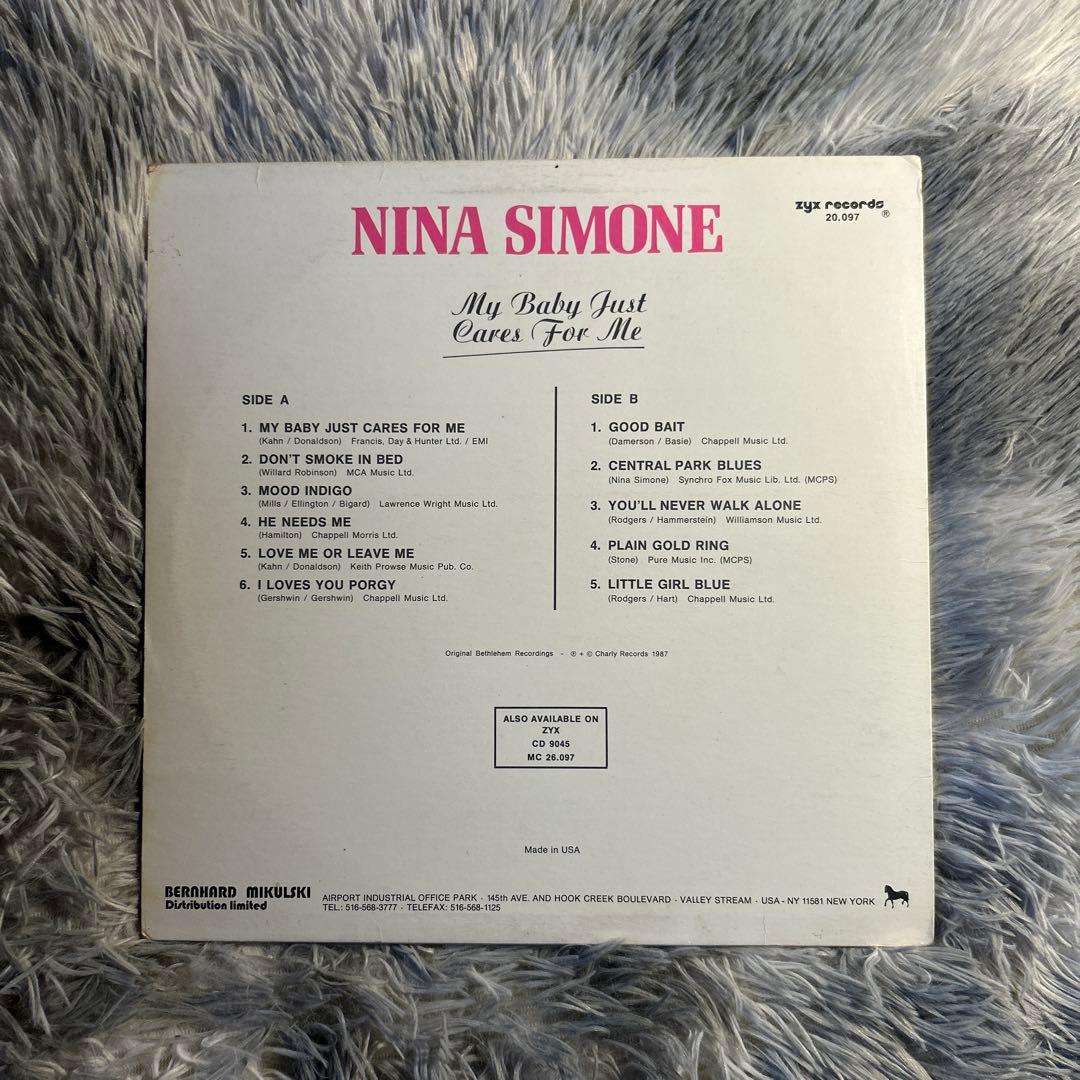 洋楽 Nina Simone My Baby Just Cares For Me