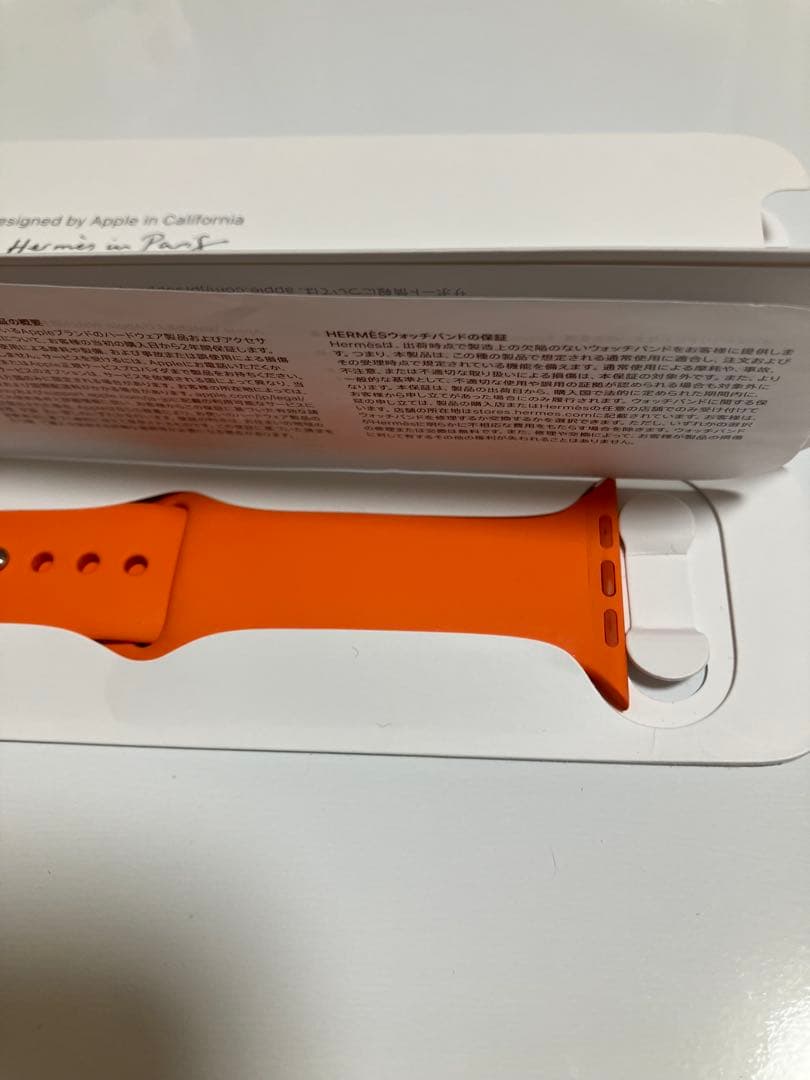 【早い者勝ち‼︎美品‼︎】Apple Watch HERMES オレンジバンド 45