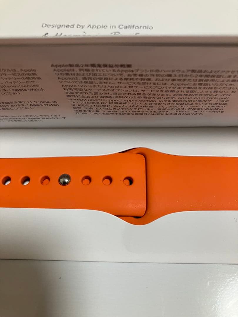 【早い者勝ち‼︎美品‼︎】Apple Watch HERMES オレンジバンド 45