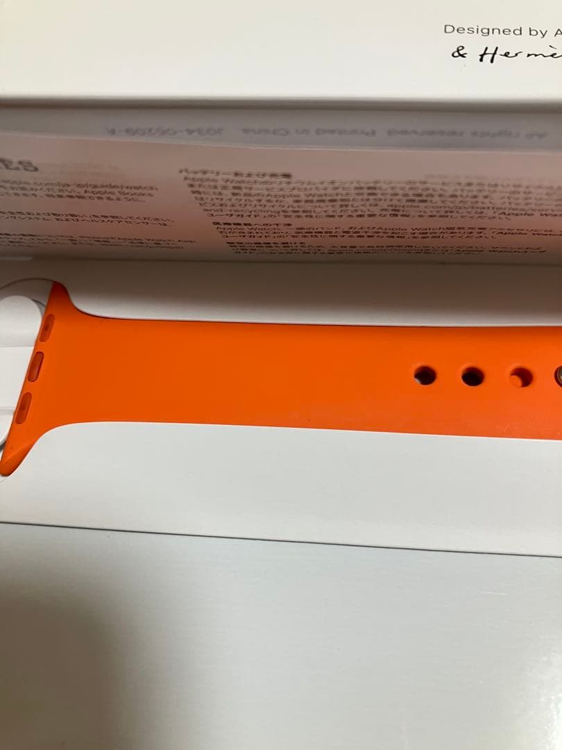 【早い者勝ち‼︎美品‼︎】Apple Watch HERMES オレンジバンド 45