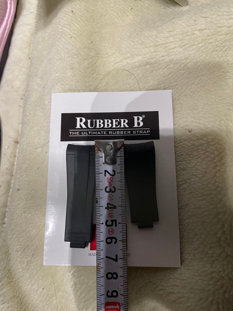 RUBBER B ロレックス サブマリーナー用ラバーベルト ブラック