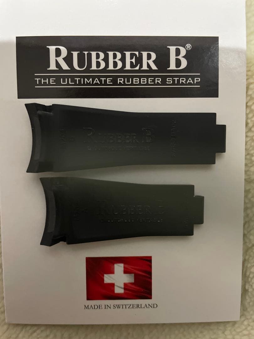 RUBBER B ロレックス サブマリーナー用ラバーベルト ブラック