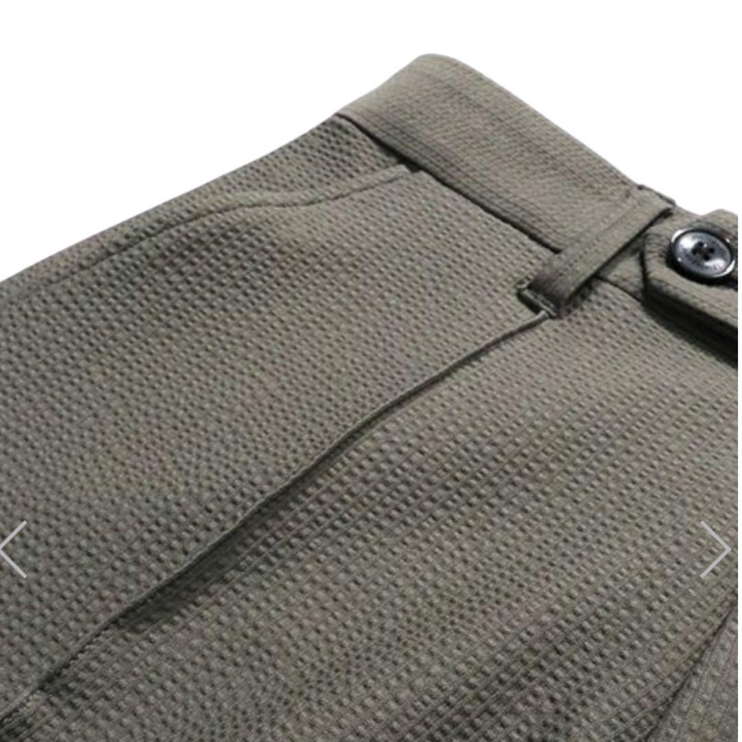 Y1 1piu1uguale3 CREASE SLACKS ［KHAKI］XL