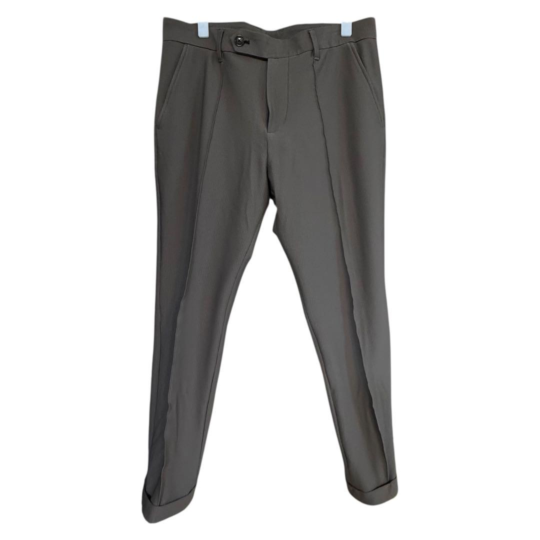 Y1 1piu1uguale3 CREASE SLACKS ［KHAKI］XL