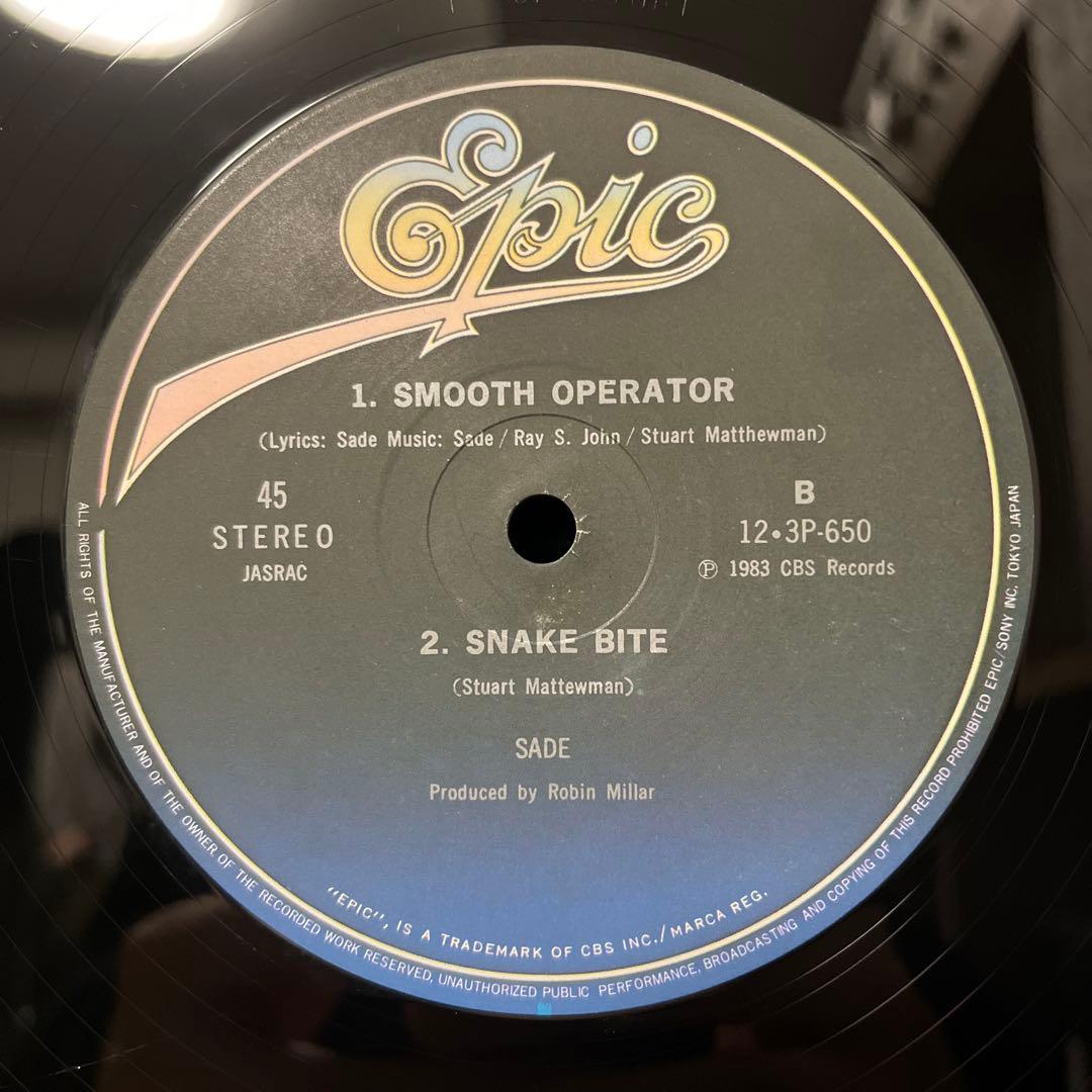 稀少日本盤 帯付きレコードSade シャーデー 12インチ 12・3P-650