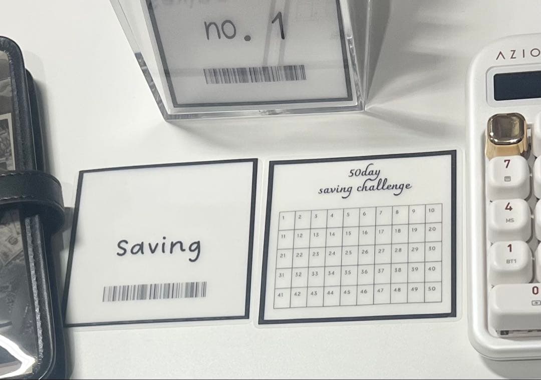 アクリルケース付き 50day Saving Challenge Box 韓国