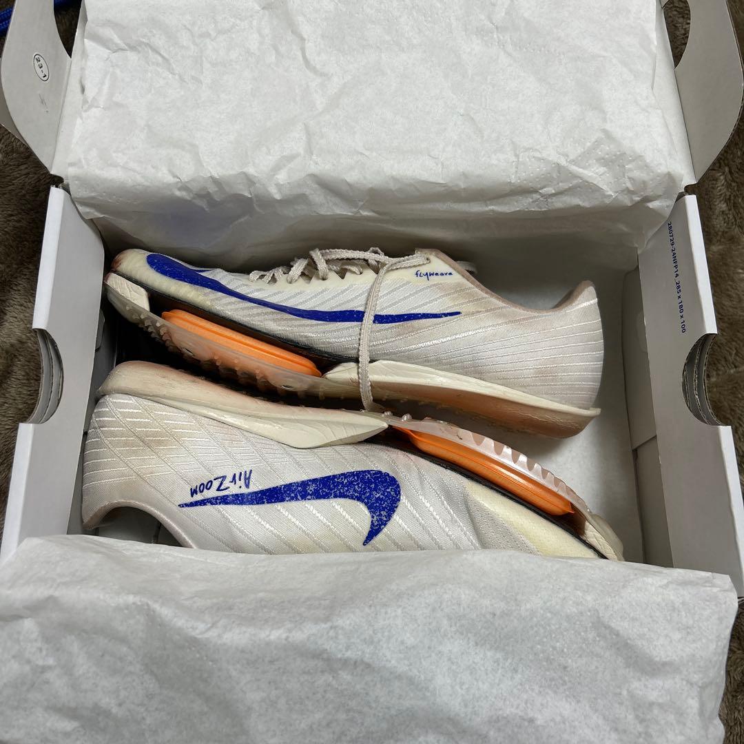 Nike Zoom スパイクシューズ ホワイト/ブルー