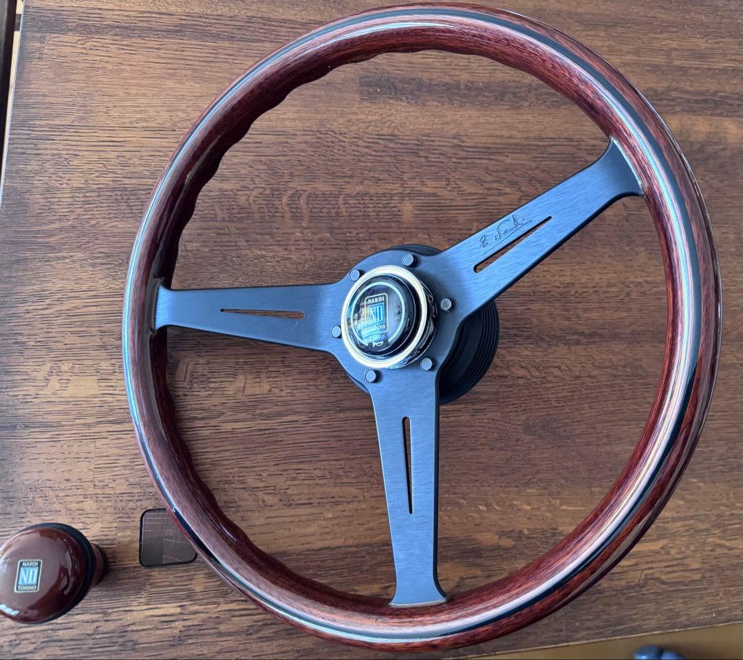 NARDI ナルディ ウッドハンドル、シフトノブJA11ハンドルポスト