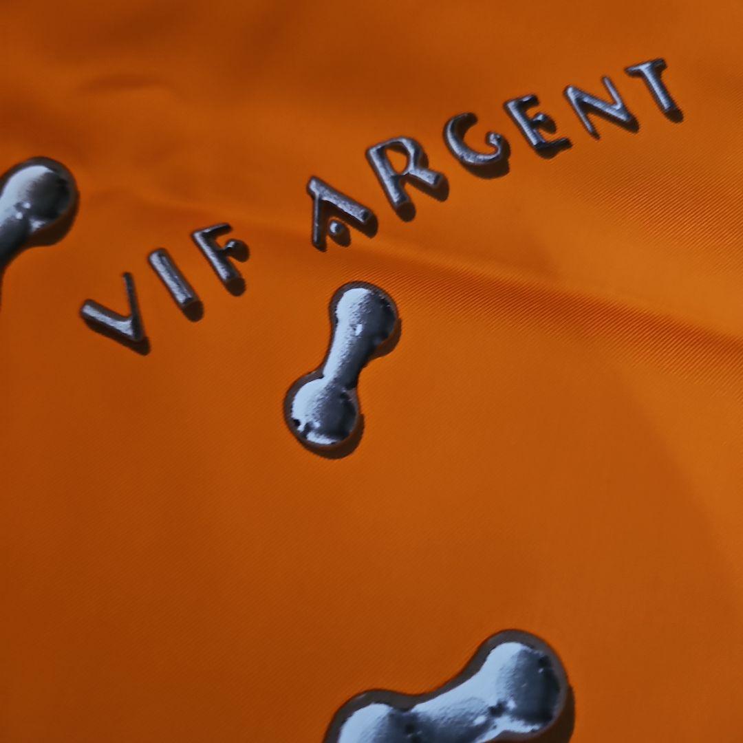 HERMES オレンジ　未使用品　シルク　スカーフ　カレ90
