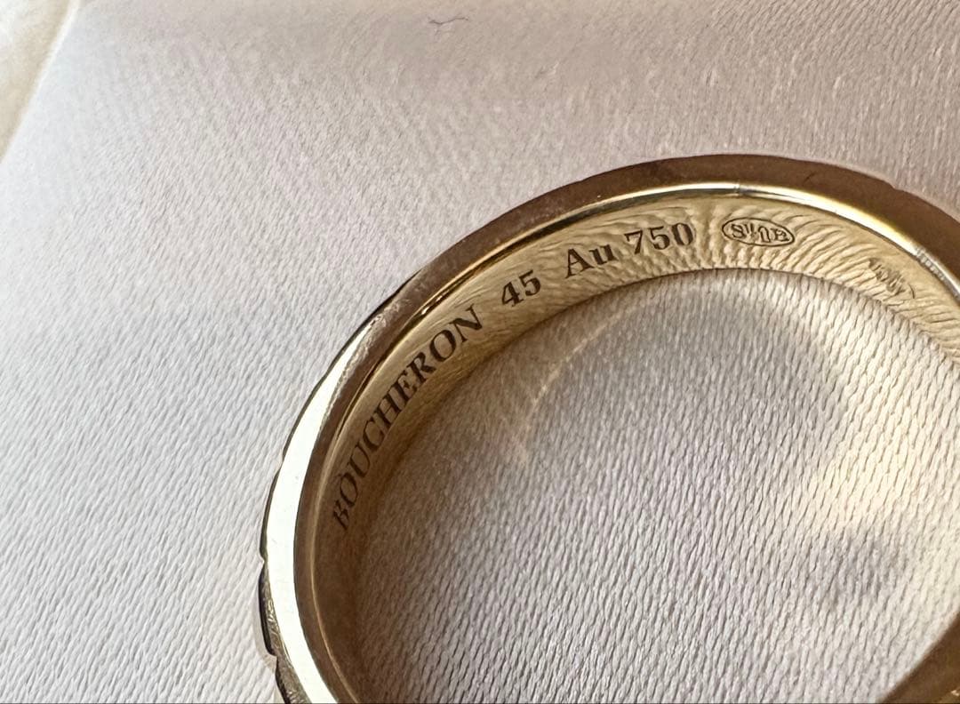 Boucheron リング サイズ45 Au 750 YG