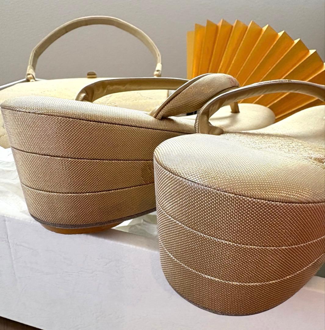 【短時間使用】【美品】【京都老舗】フォーマルセット　花ぎおん23センチ　ゴールド