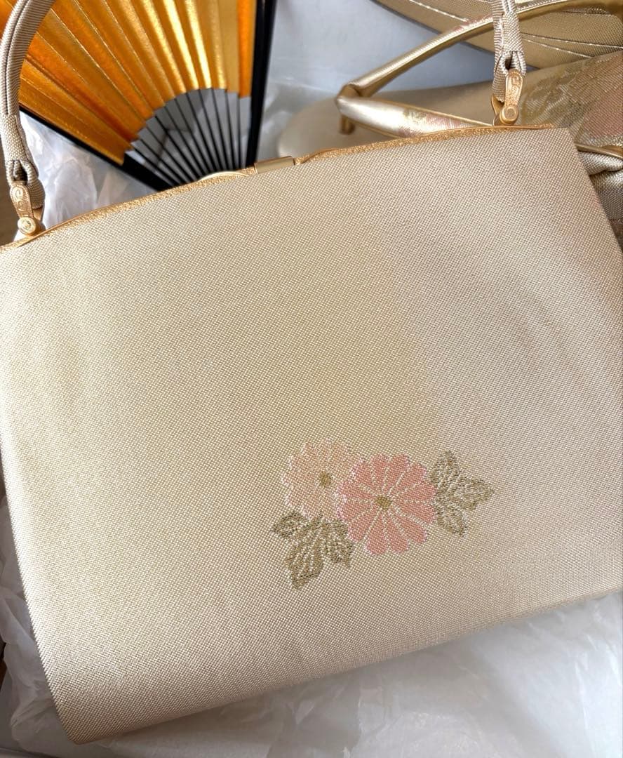 【短時間使用】【美品】【京都老舗】フォーマルセット　花ぎおん23センチ　ゴールド