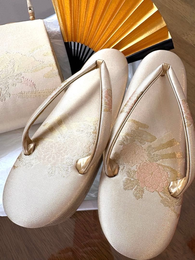 【短時間使用】【美品】【京都老舗】フォーマルセット　花ぎおん23センチ　ゴールド