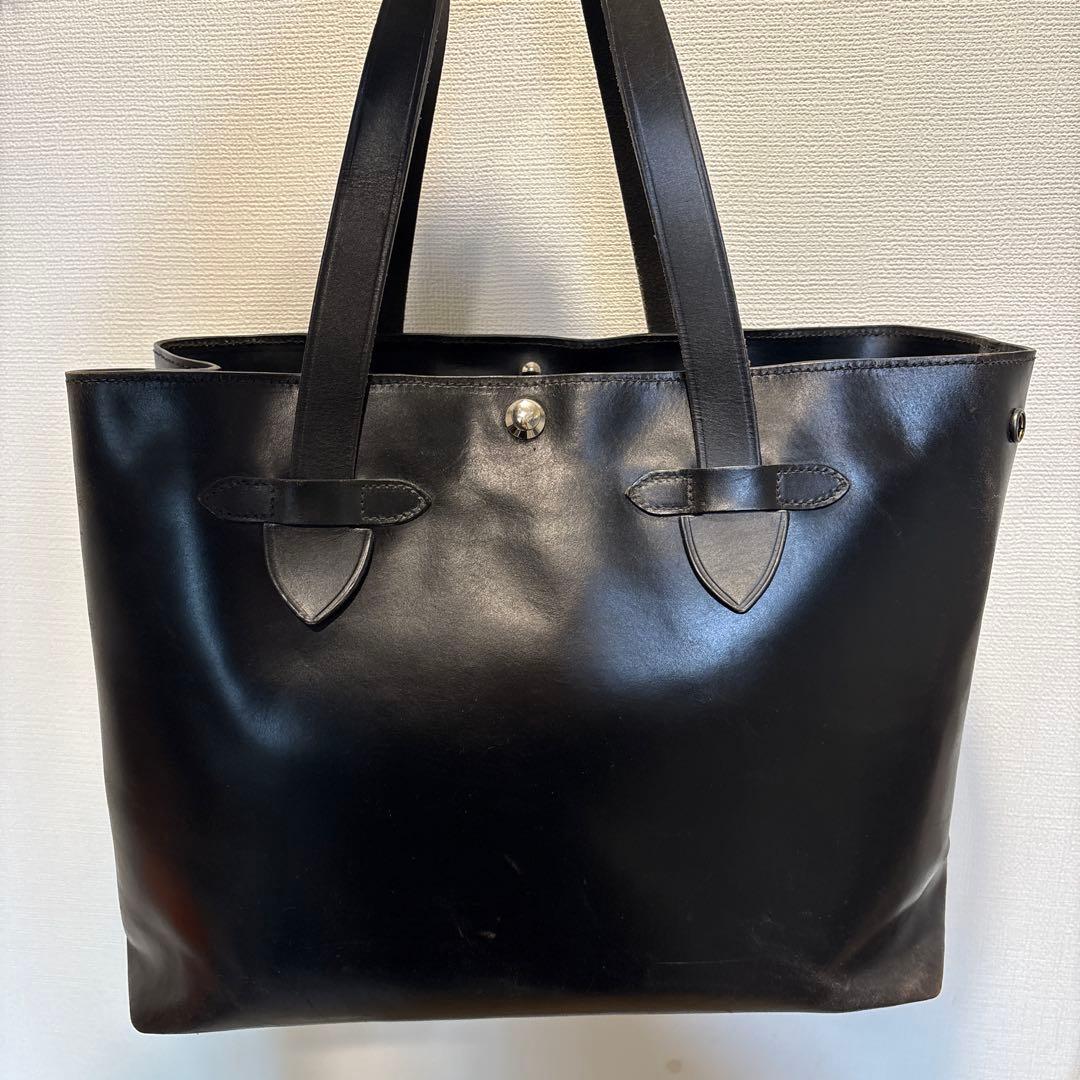 メンズ　黒トートバッグ　beams