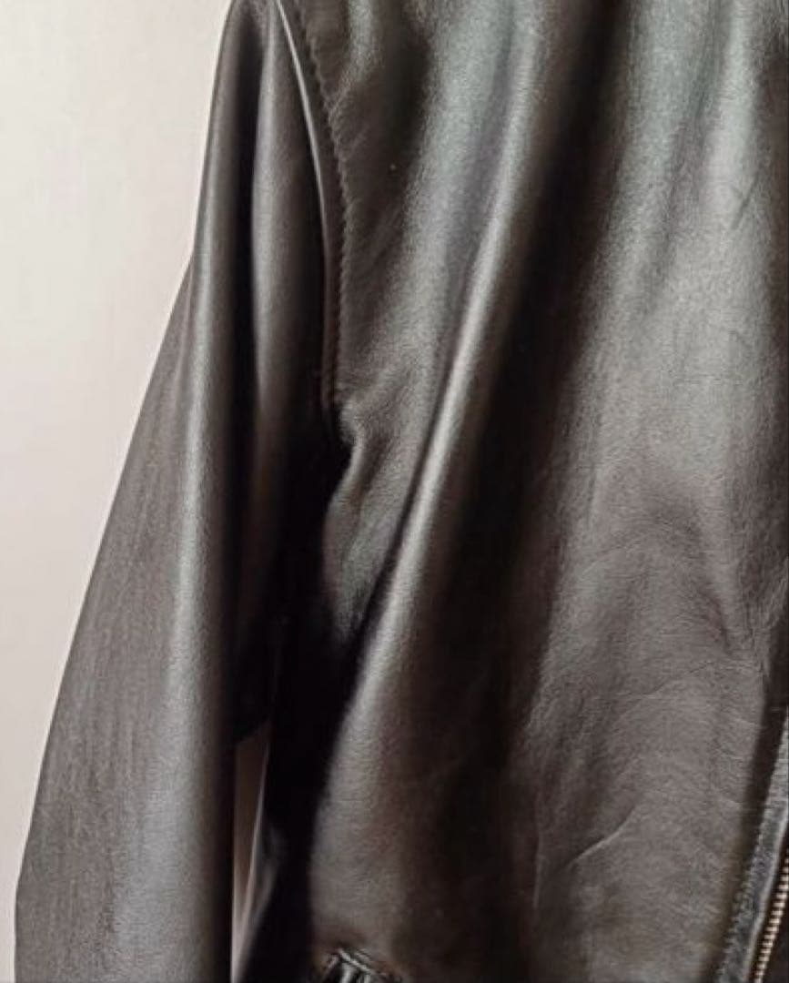 美品‼️Schott ブラック ライダースジャケット　革ジャン　レザージャケット
