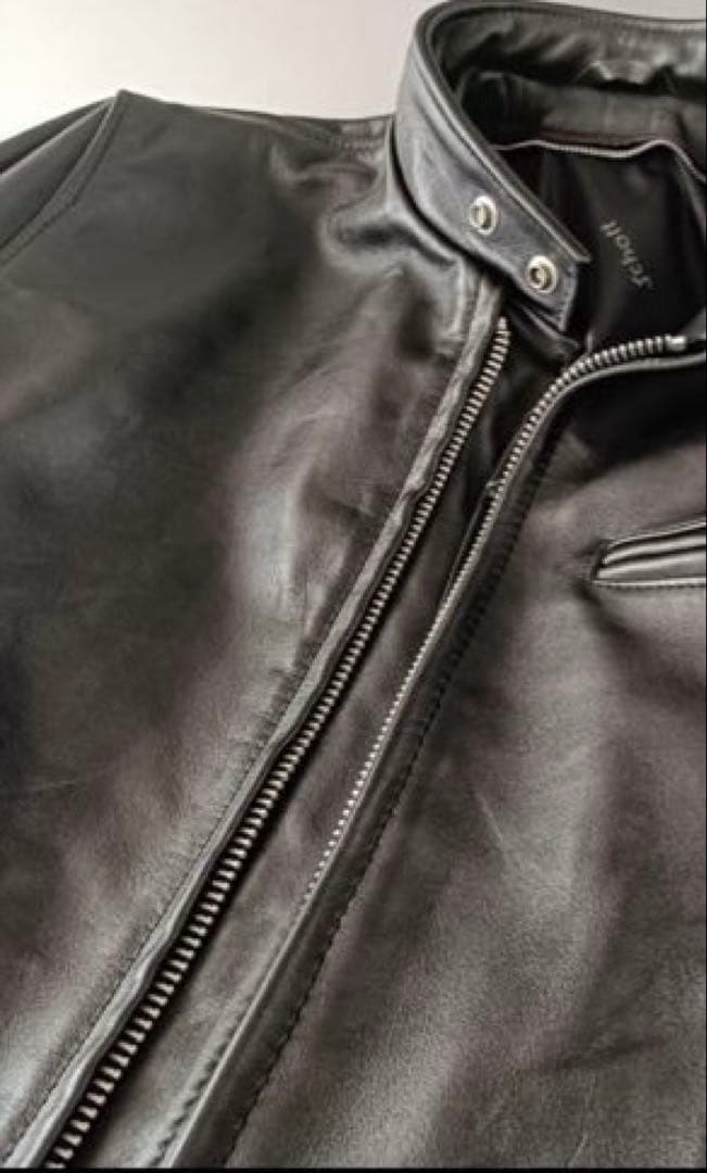 美品‼️Schott ブラック ライダースジャケット　革ジャン　レザージャケット