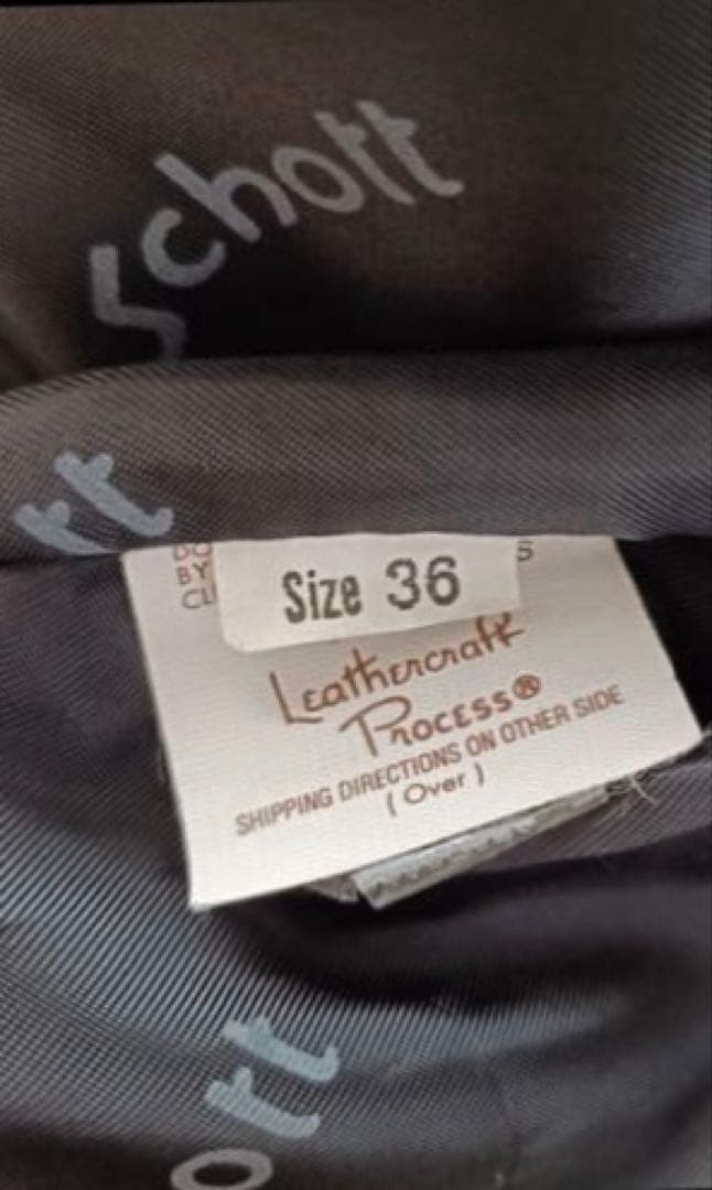 美品‼️Schott ブラック ライダースジャケット　革ジャン　レザージャケット