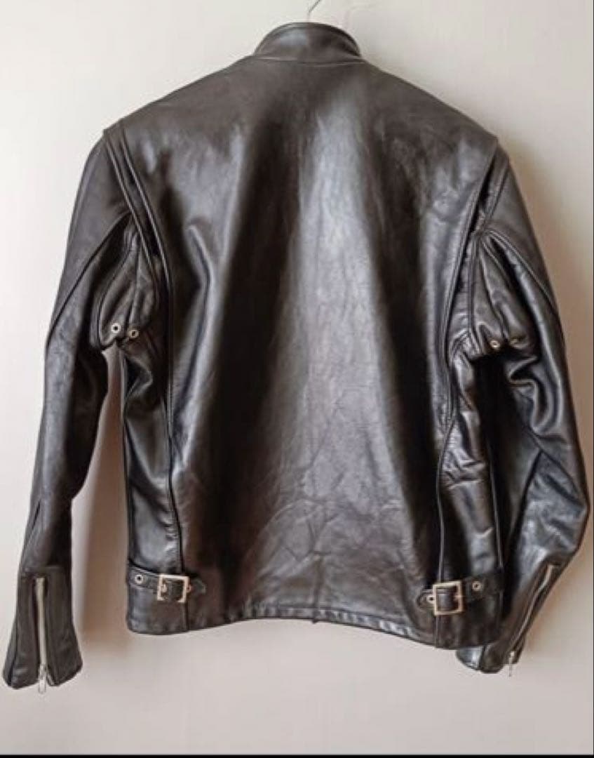 美品‼️Schott ブラック ライダースジャケット　革ジャン　レザージャケット