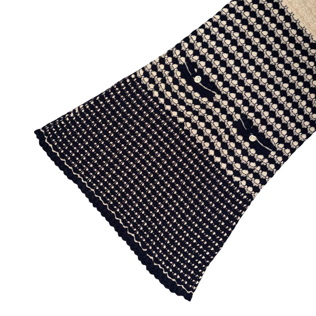 【緊急値下】CHANEL シャネル ニット ワンピース 金ボタン 膝下丈 38
