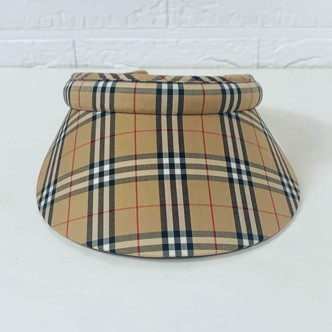 BurberryGolf バーバリーゴルフ サンバイザー ノバチェック　ベージュ