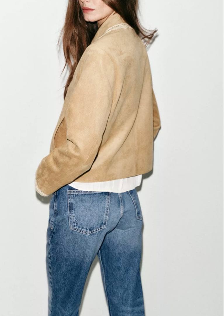 ZARA ザラ　フェイクスエードジャケット　新品、未使用