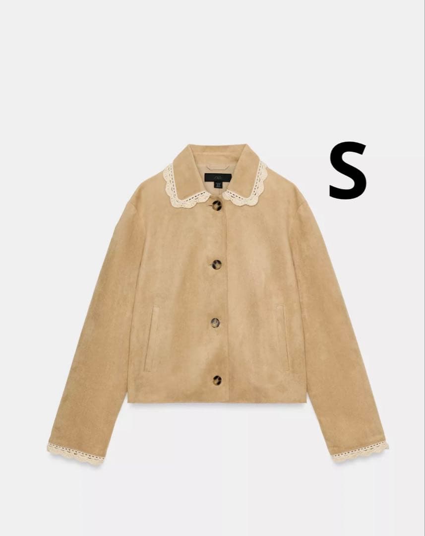 ZARA ザラ　フェイクスエードジャケット　新品、未使用