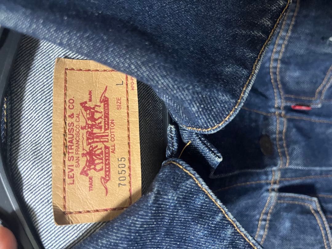 Levi’s 70505 Lリーバイス デニムジャケット4ポケット濃紺 Gジャン