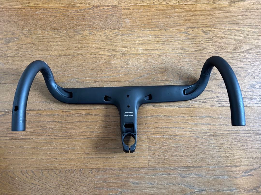 ULLICYC 一体型カーボンハンドル マットブラック 400×110mm